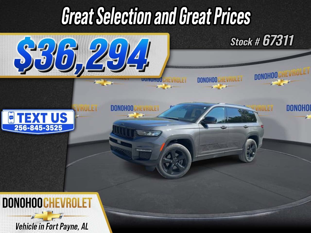2024 Jeep Grand Cherokee L Limited in Gray — front three-quarter view