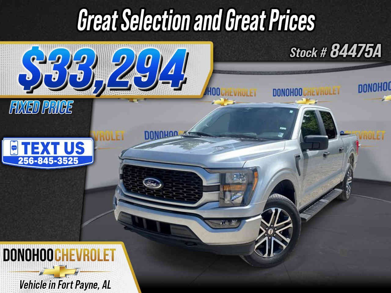 2023 Ford F-150 XL in Silver — front three-quarter view
