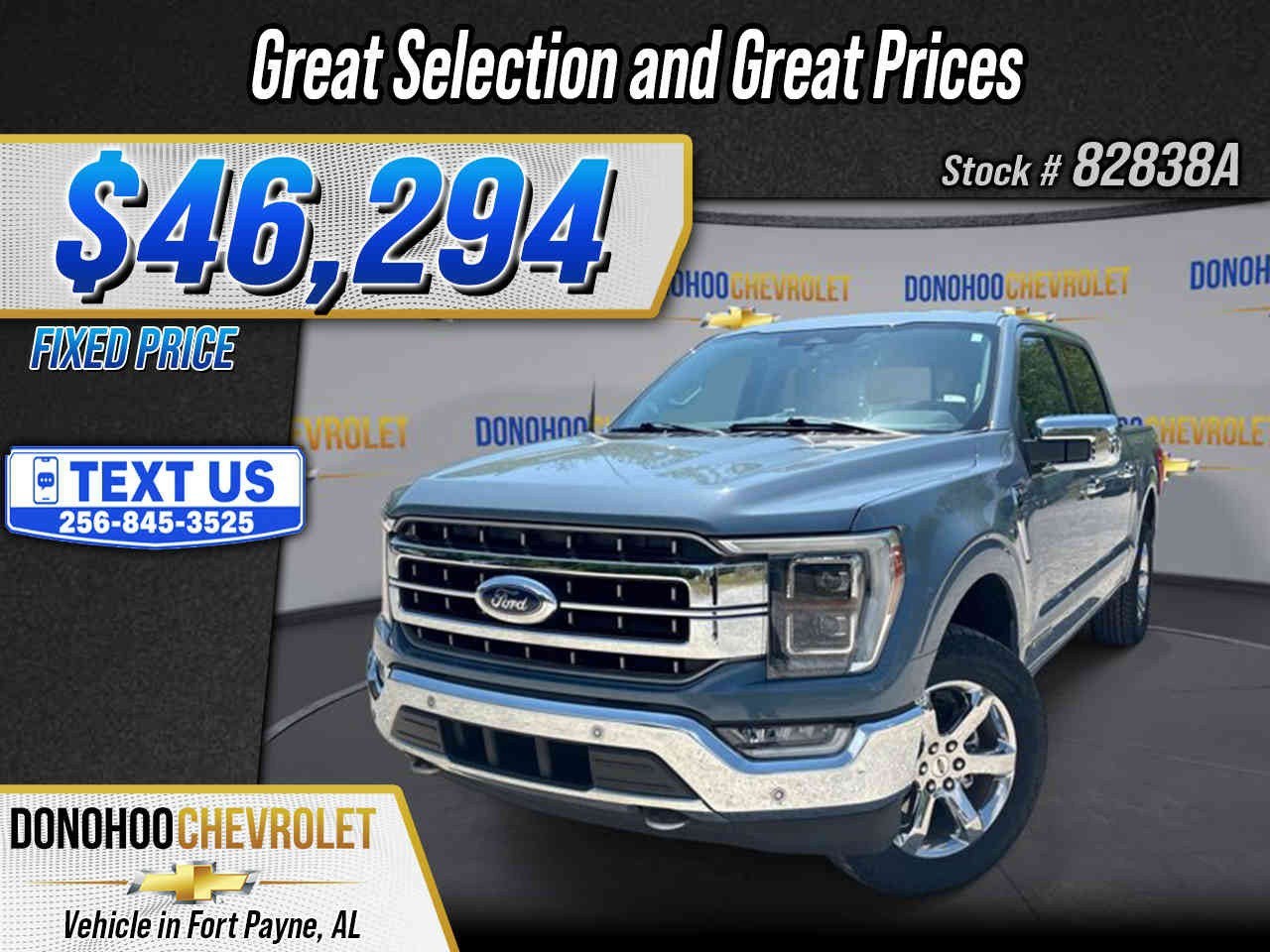 2023 Ford F-150 XL in Blue — front three-quarter view