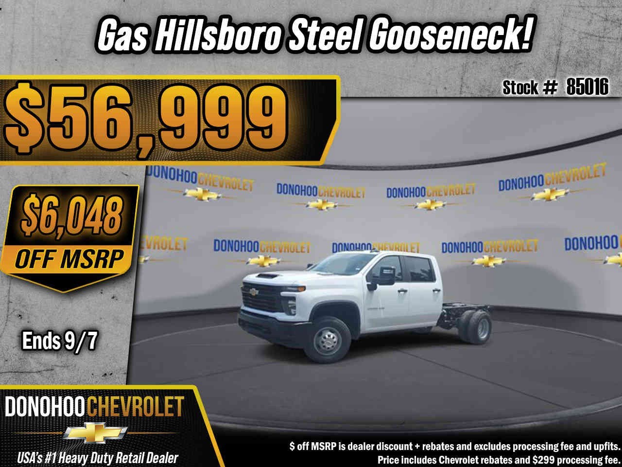 2026 Chevrolet Silverado 3500 HD Chassis Cab Work Truck in Summit White — front three-quarter view