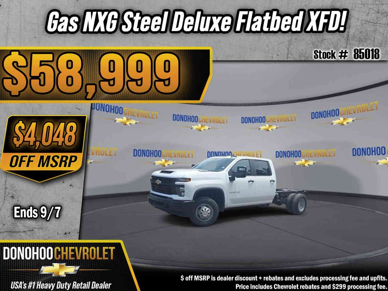 2026 Chevrolet Silverado 3500 HD Chassis Cab Work Truck in Summit White — front three-quarter view