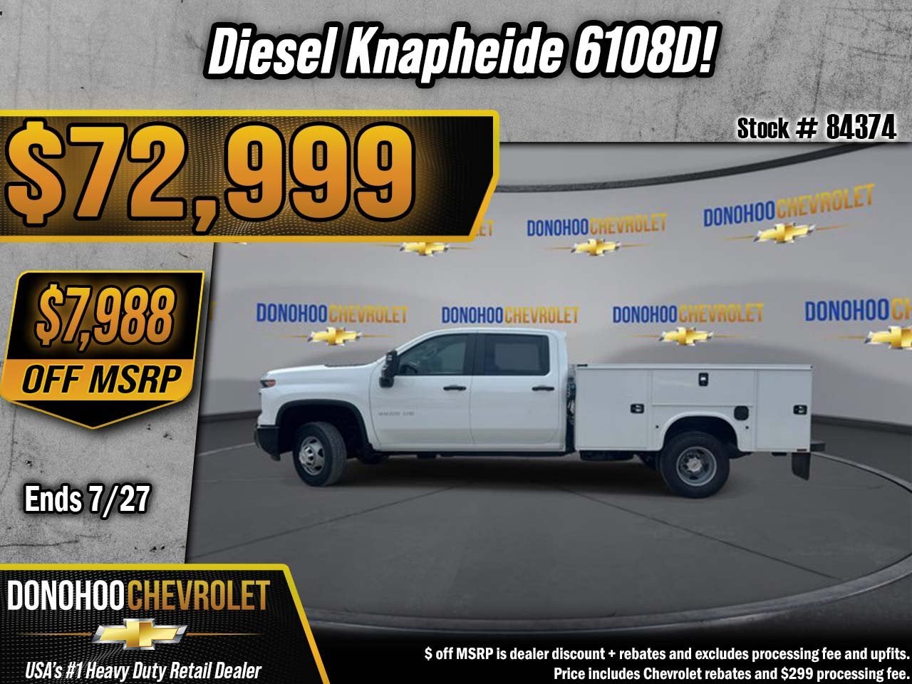 2026 Chevrolet Silverado 3500 HD Chassis Cab Work Truck in Summit White — front three-quarter view