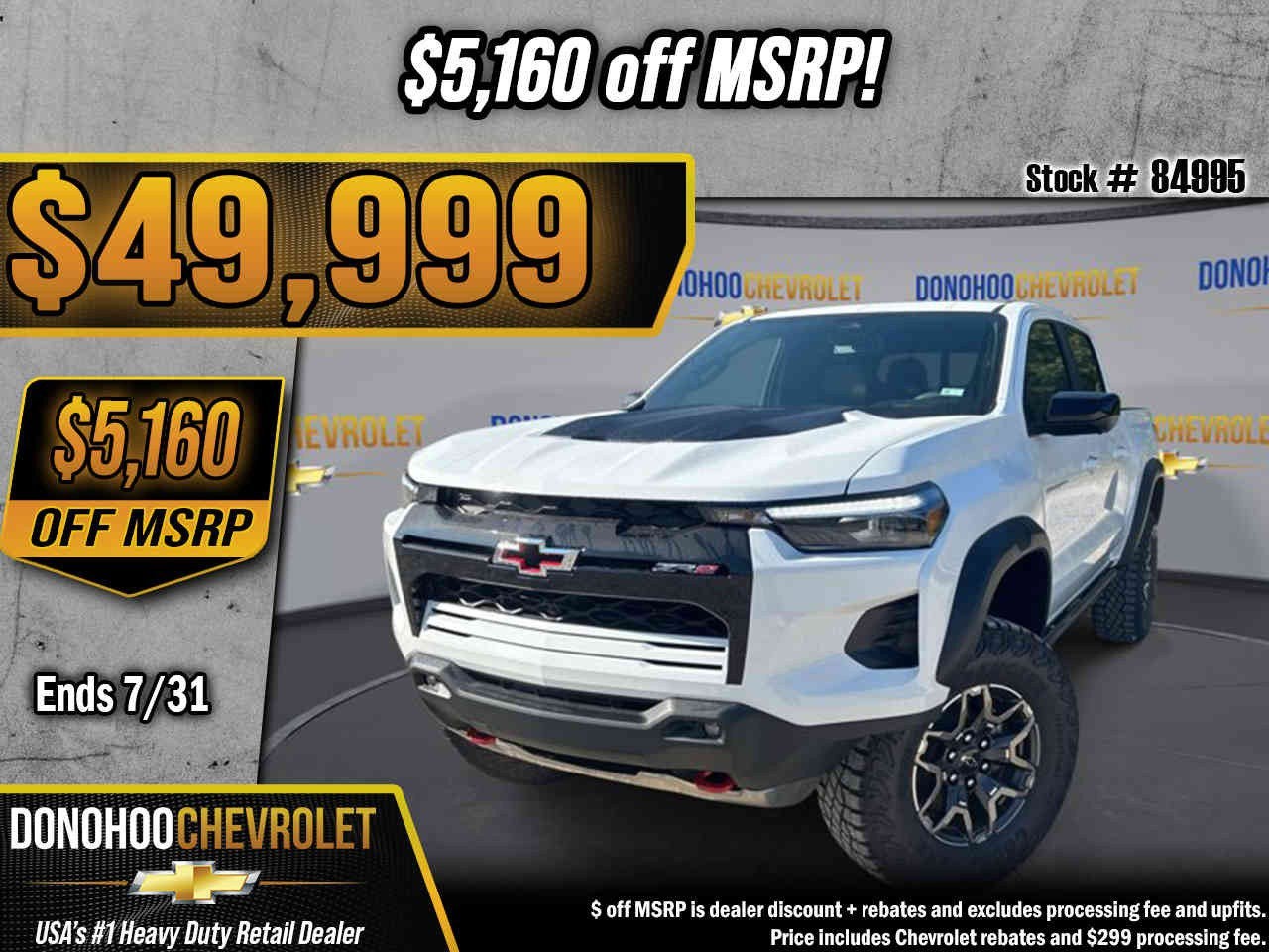 2026 Chevrolet Colorado ZR2 in Summit White — front three-quarter view