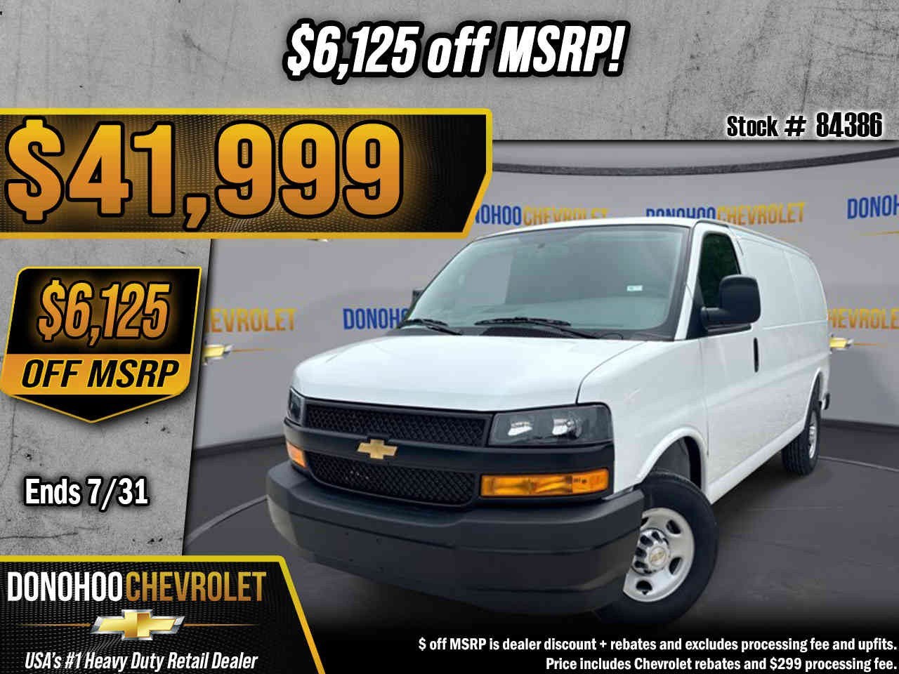 2026 Chevrolet Express Cargo WT in Summit White — front three-quarter view