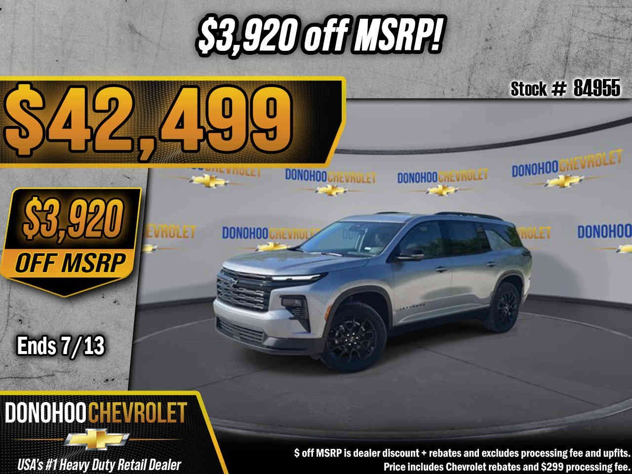 2026 Chevrolet Traverse LT in Sterling Gray Metallic — front three-quarter view