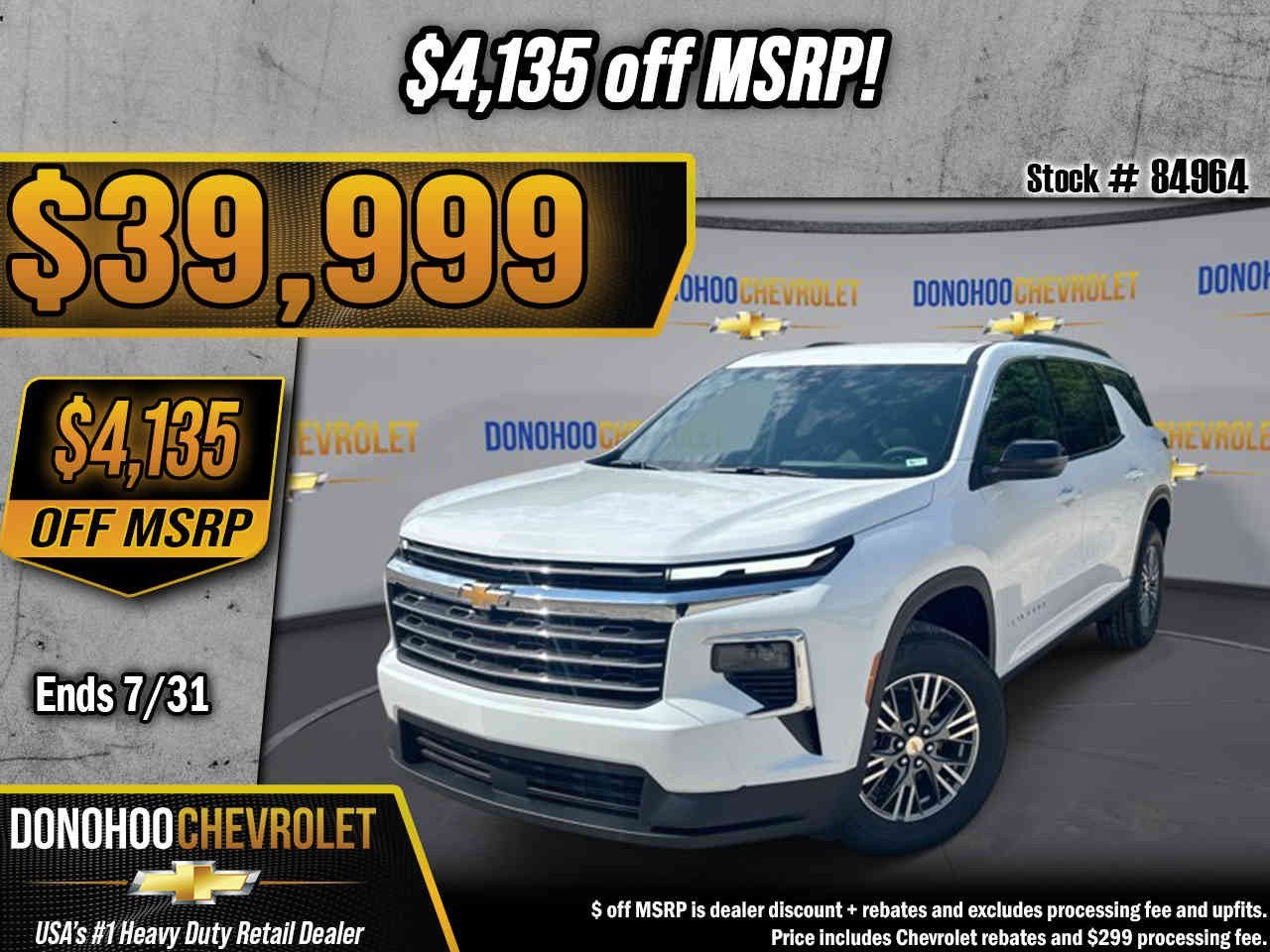 2026 Chevrolet Traverse LT in Summit White — front three-quarter view