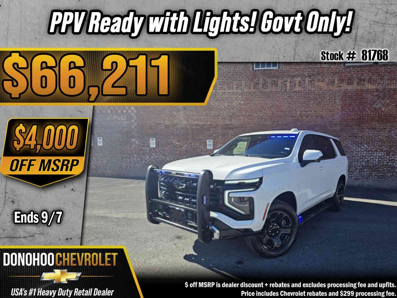 2025 Chevrolet Tahoe Police Package