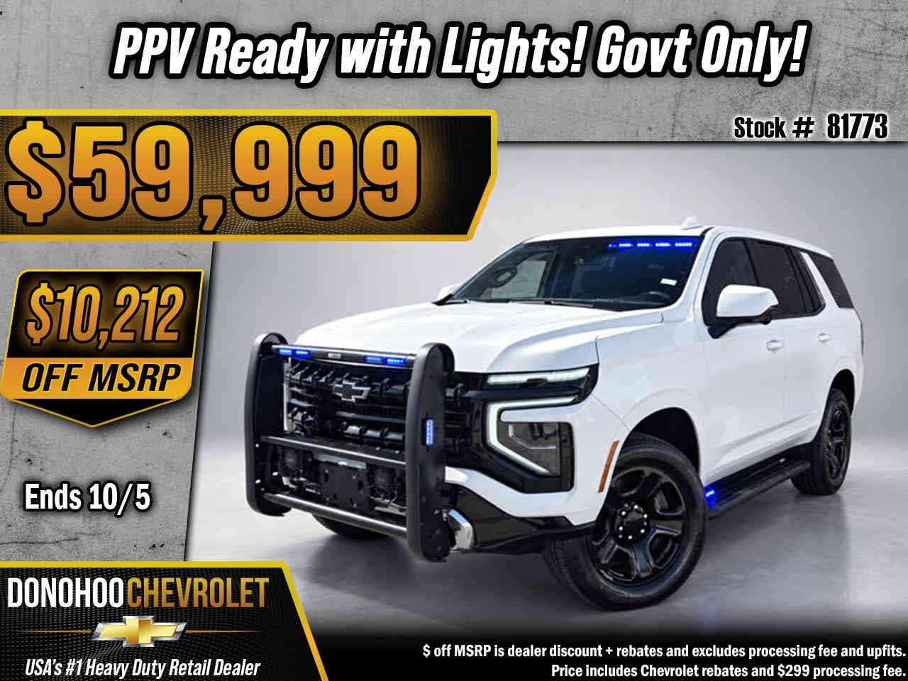 2025 Chevrolet Tahoe Police Package