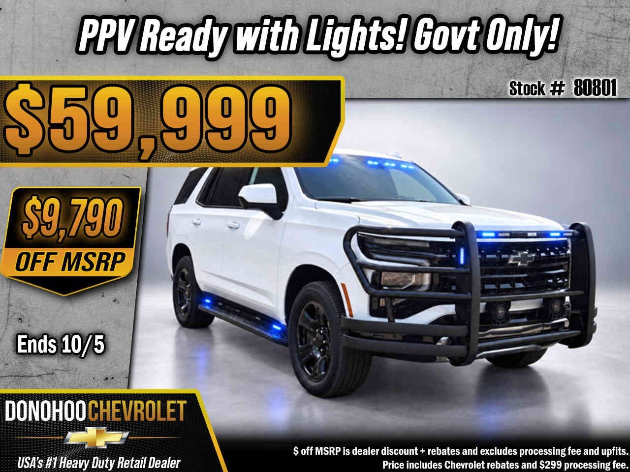 2025 Chevrolet Tahoe Police Package