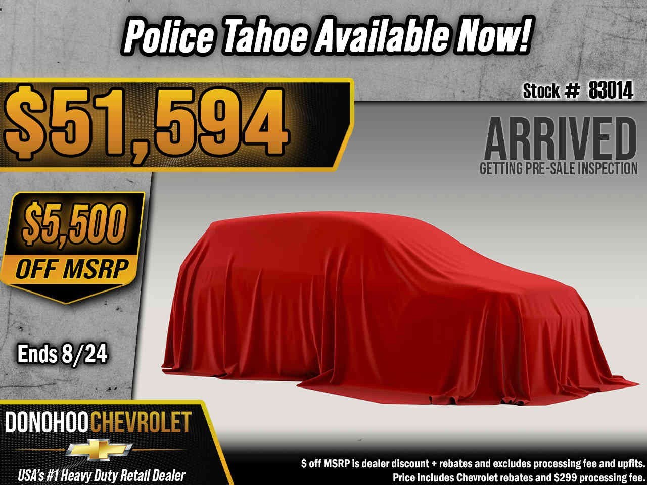 2026 Chevrolet Tahoe Police Package