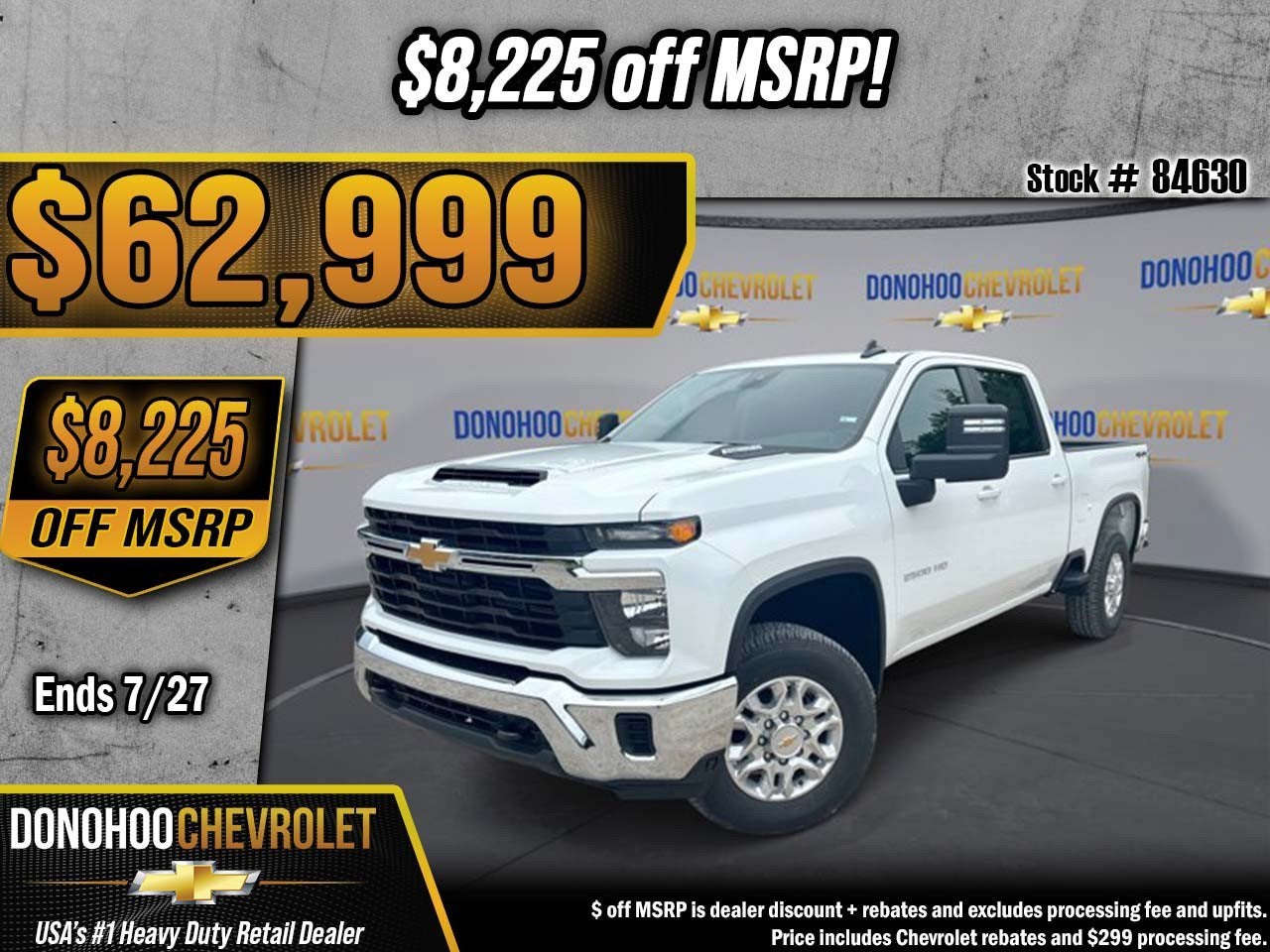 2026 Chevrolet Silverado 2500 HD LT in Summit White — front three-quarter view