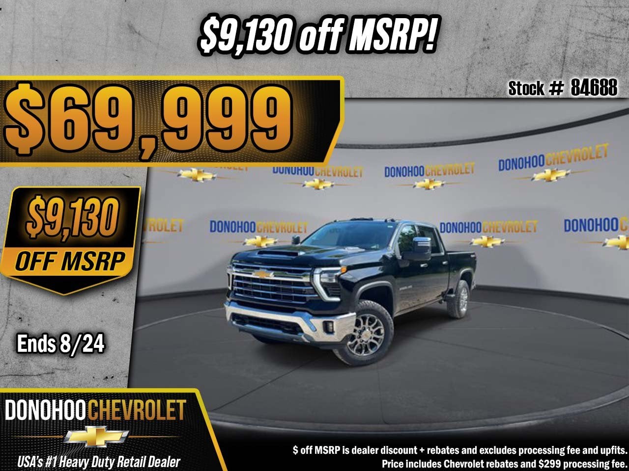 2026 Chevrolet Silverado 2500 HD LTZ in Black — front three-quarter view