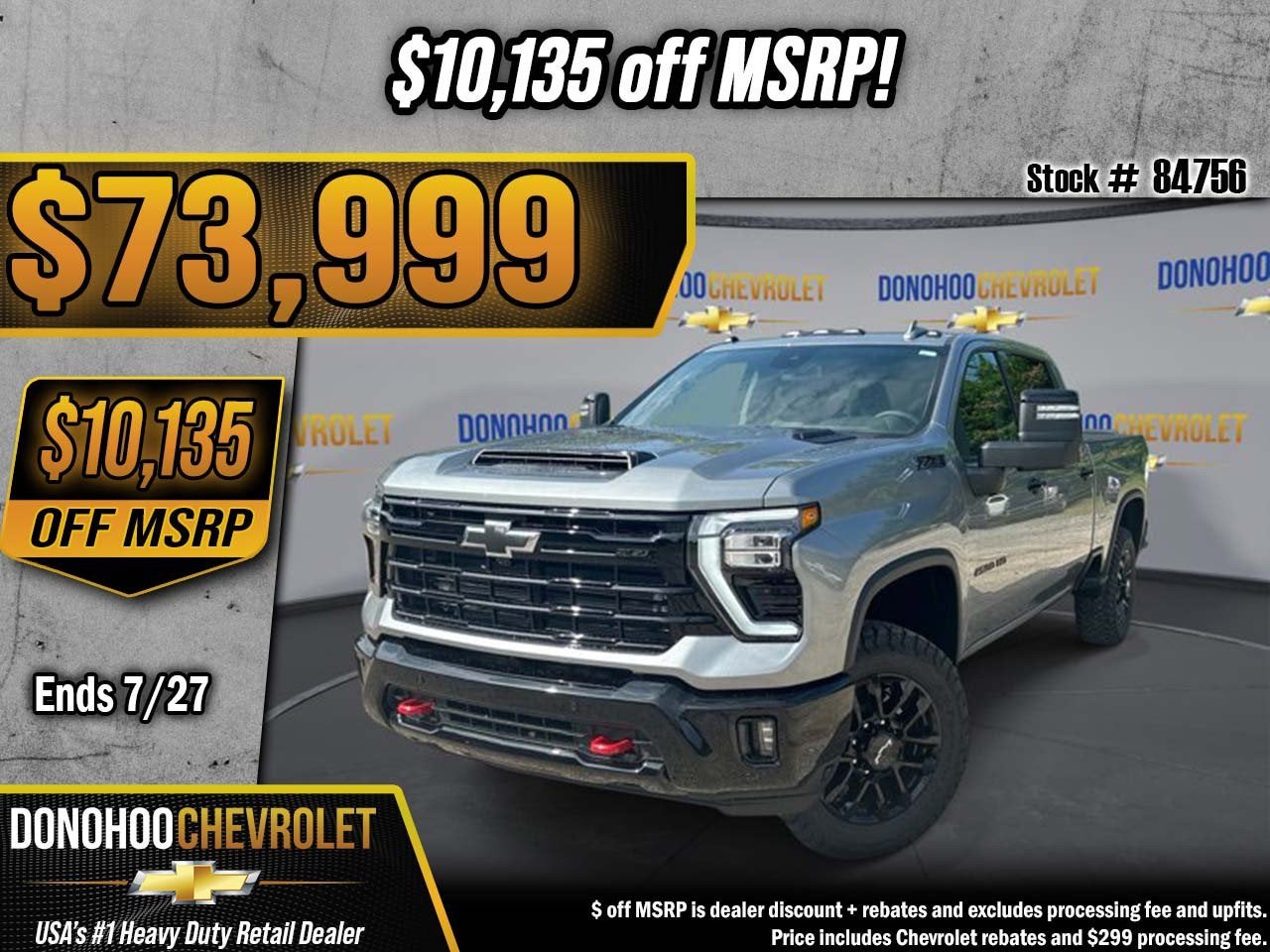 2026 Chevrolet Silverado 2500 HD LTZ in Sterling Gray Metallic — front three-quarter view
