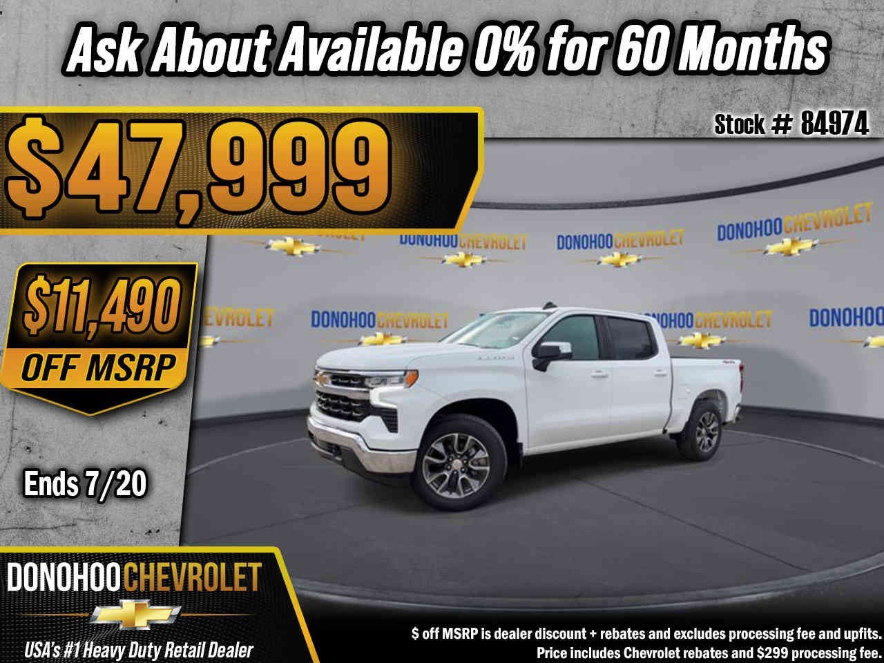 2026 Chevrolet Silverado 1500 LT in Summit White — front three-quarter view