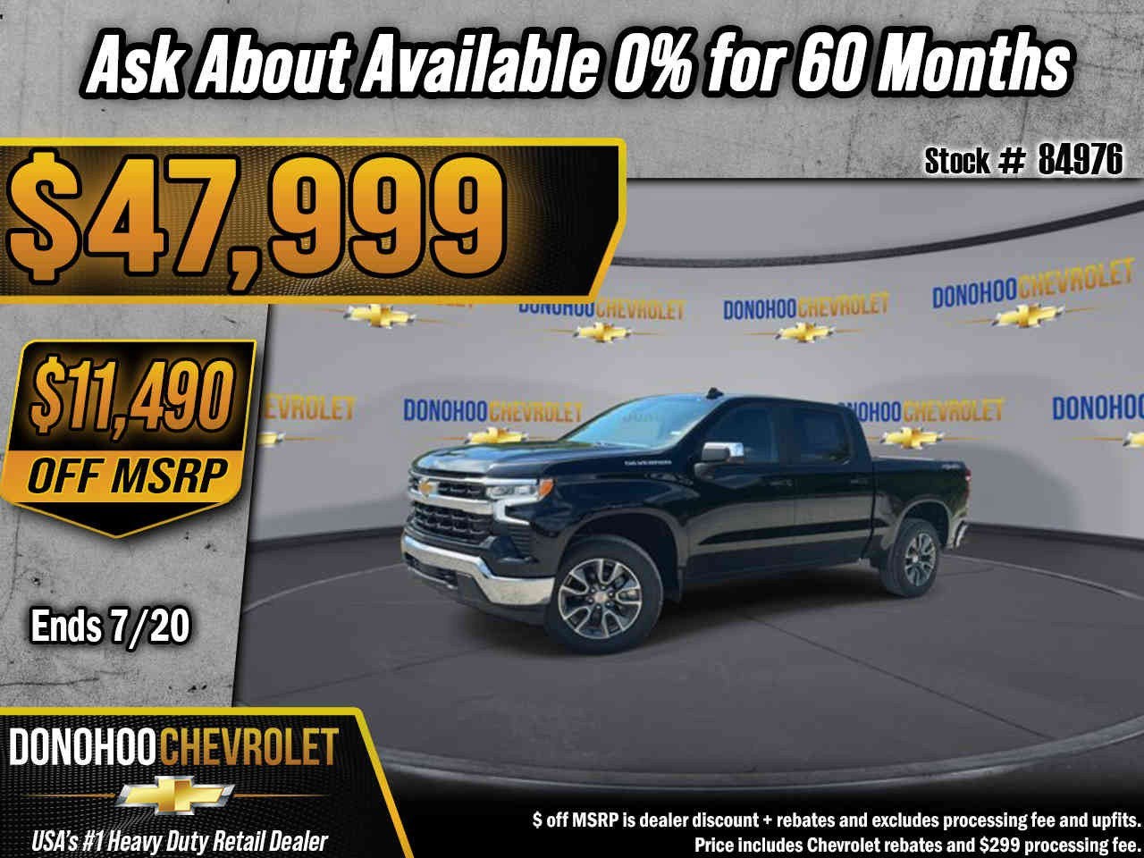 2026 Chevrolet Silverado 1500 LT in Black — front three-quarter view
