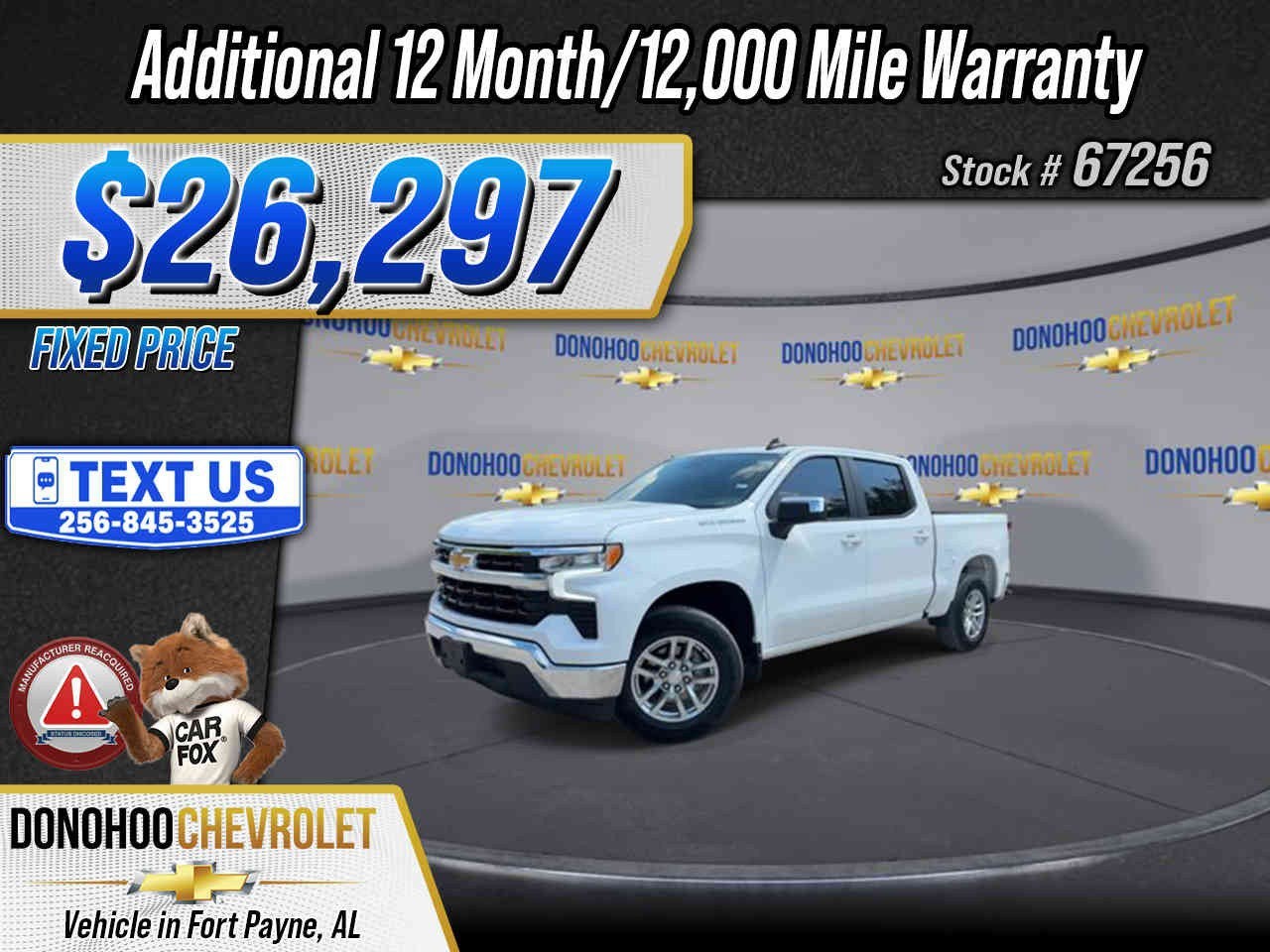2022 Chevrolet Silverado 1500 LT in Summit White — front three-quarter view