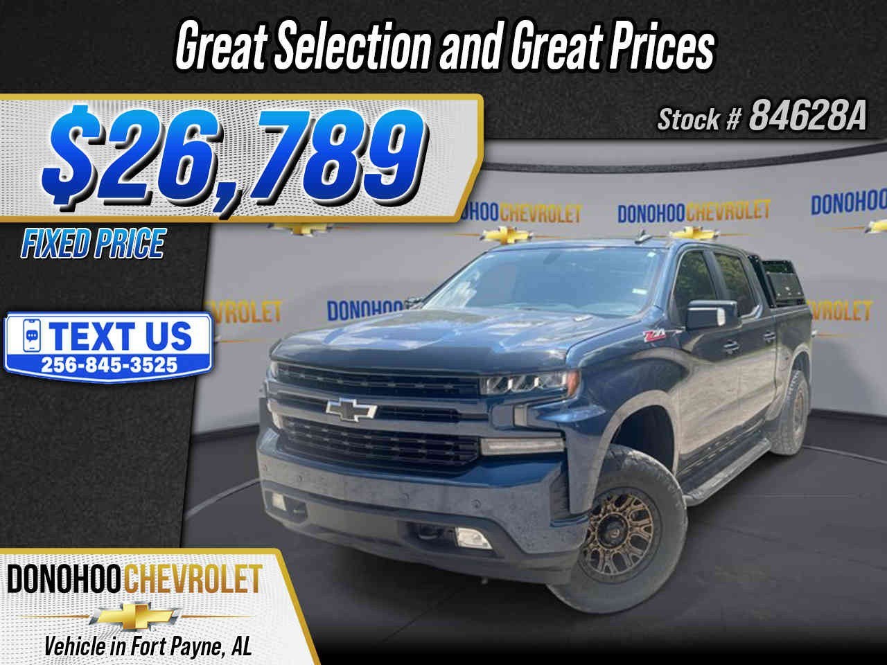 2020 Chevrolet Silverado 1500 RST in Northsky Blue Metallic — front three-quarter view