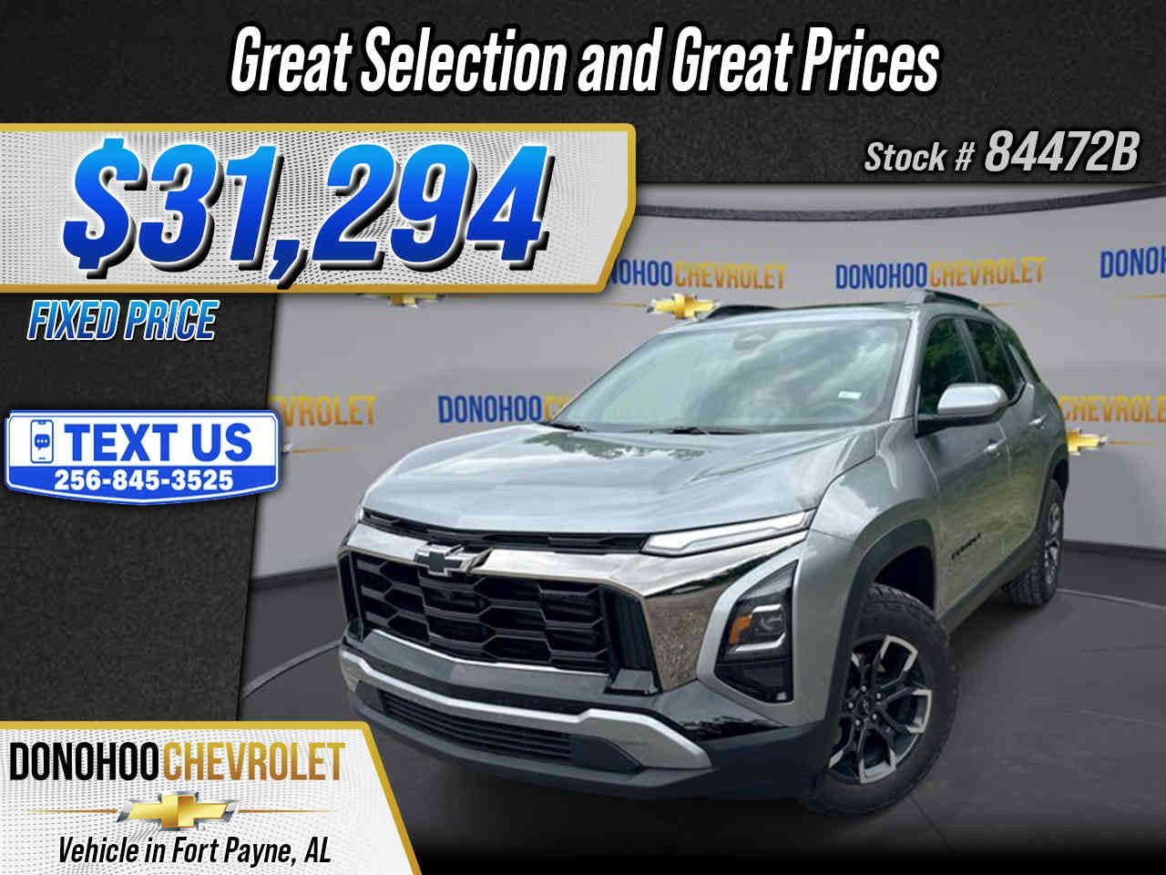 2026 Chevrolet Equinox ACTIV in Sterling Gray Metallic — front three-quarter view