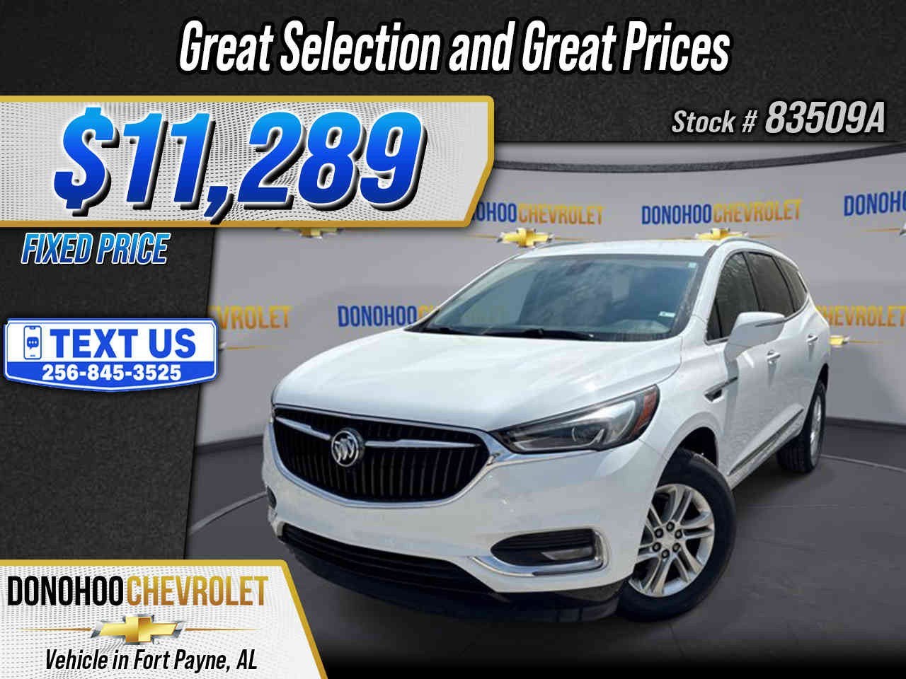 2018 Buick Enclave Essence in (Includes Pitch Dark Night Lower Exterior Accent Color.) — front three-quarter view