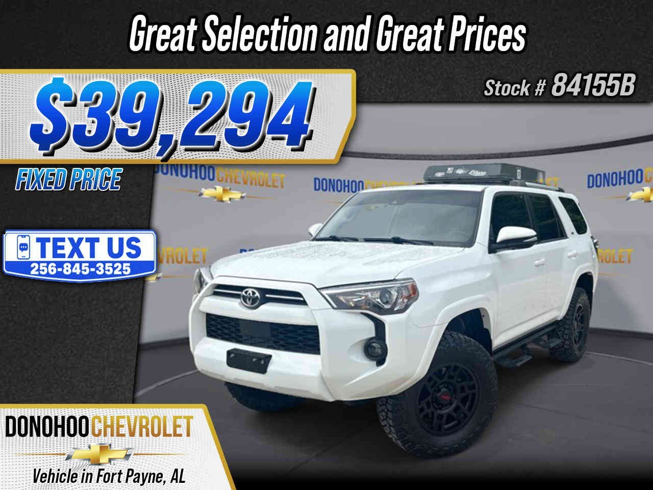 2021 Toyota 4Runner SR5 Premium in White — front three-quarter view