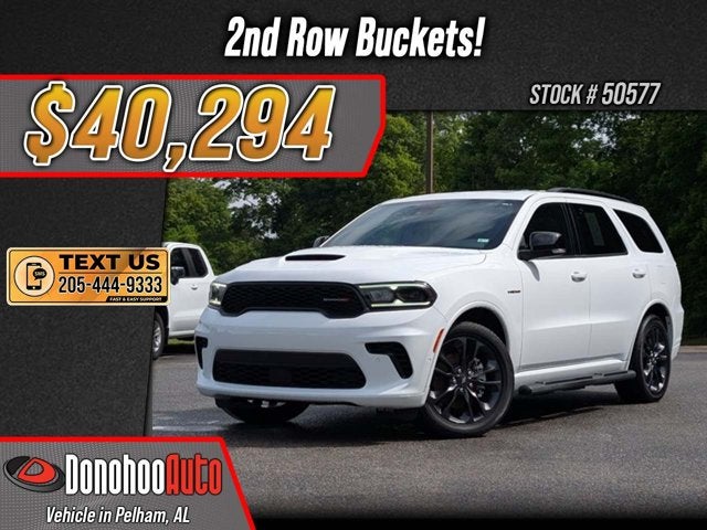 2024 Dodge Durango R/T Premium in White Knuckle Clearcoat — front three-quarter view
