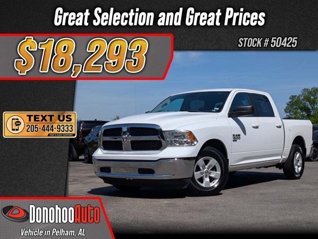 2021 RAM 1500 Classic SLT in Bright White Clearcoat — front three-quarter view
