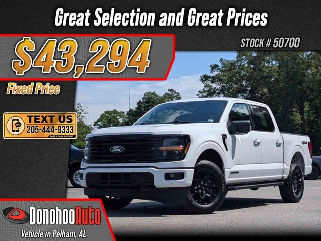 2024 Ford F-150 XLT in Oxford White — front three-quarter view