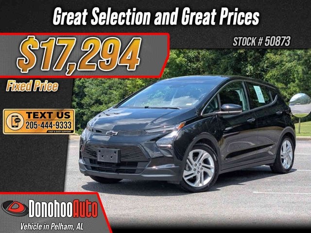 2023 Chevrolet Bolt EV 1LT in Mosaic Black Metallic — front three-quarter view