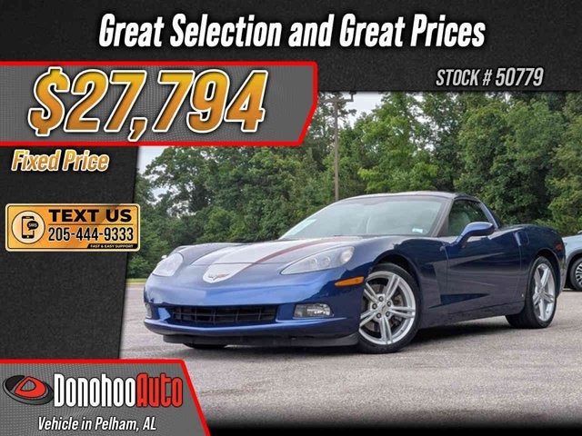 2007 Chevrolet Corvette 2dr Cpe in Lemans Blue Metallic — front three-quarter view