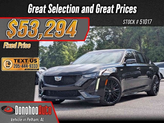 2024 Cadillac CT5-V 4dr Sdn in Black Raven — front three-quarter view
