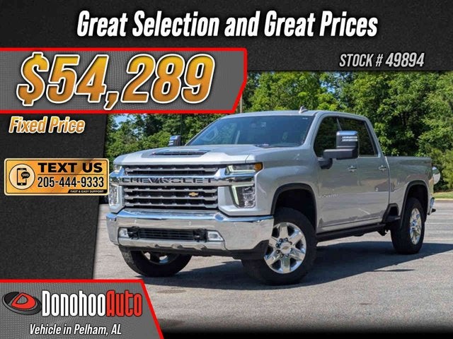 2023 Chevrolet Silverado 2500HD LTZ in Silver Ice Metallic — front three-quarter view