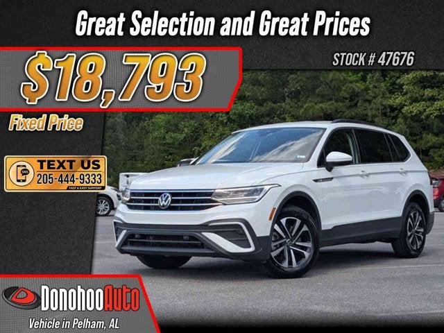 2023 Volkswagen Tiguan S in Pure White — front three-quarter view